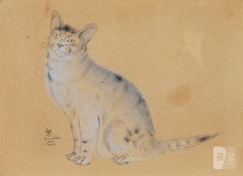 藤田嗣治 Tsuguharu Foujita (1886-1968) 猫 cat - 图2